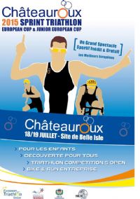 1er Triathlon International de Châteauroux. Du 18 au 19 juillet 2015 à chateauroux. Indre. 